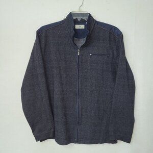 Southern Pines Jacket Mens XL Black Grey Plaid‎ Full Zip Lightweight FKT1971SP